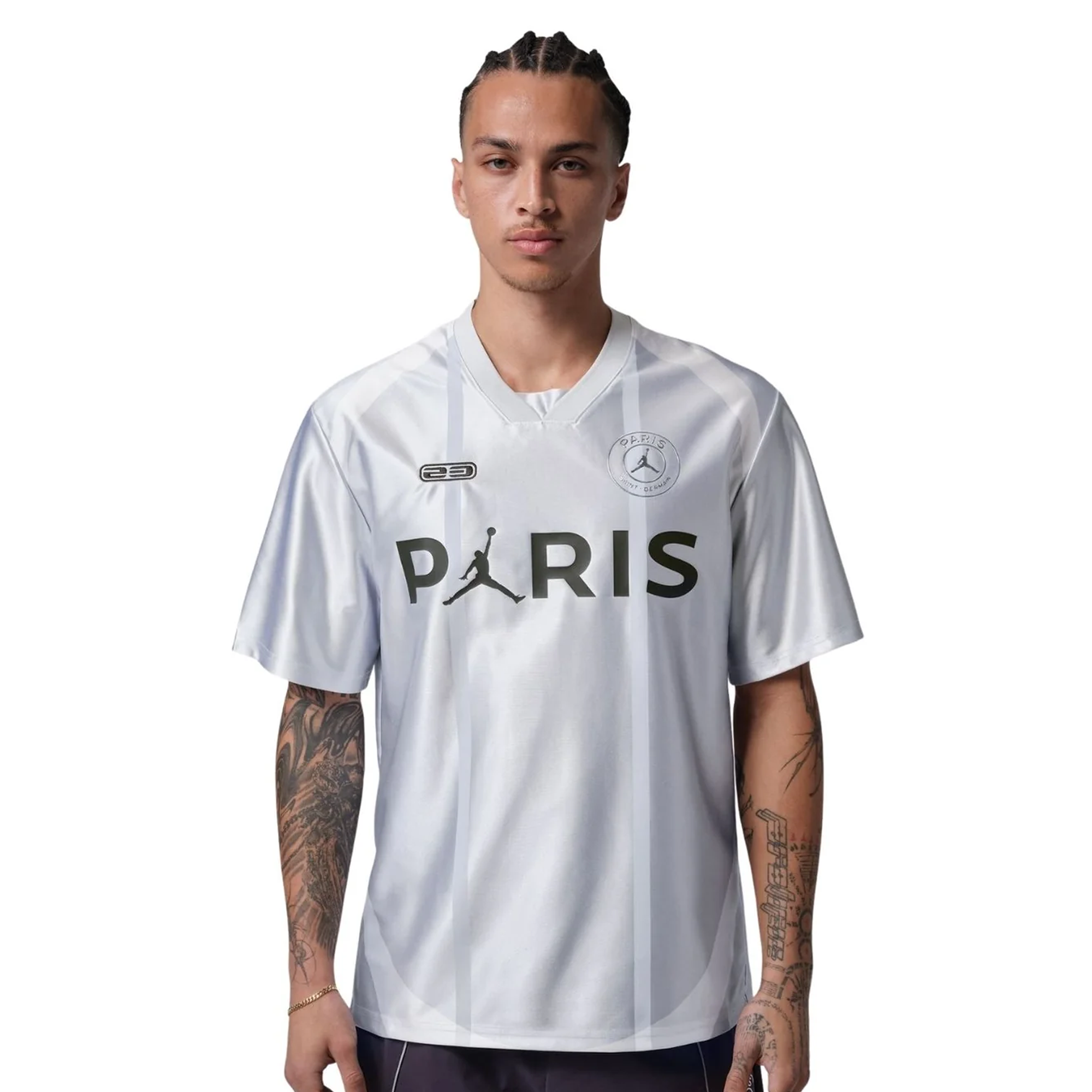 Nike Men's Paris Saint-Germain Football Jersey 25/26 (Pure Platinum/Black)