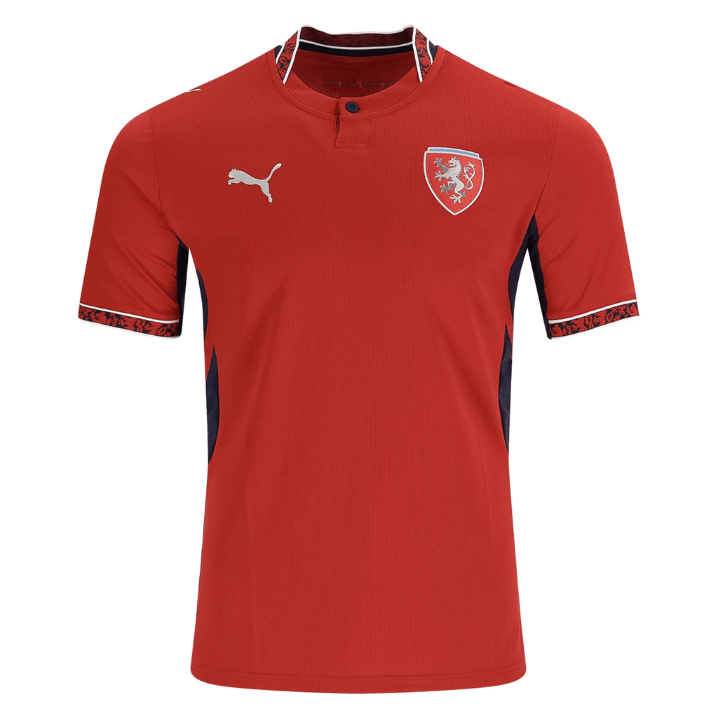 Puma Mens Czech Republic Home Stadium Jersey 2026 (Dark Cherry/Navy)