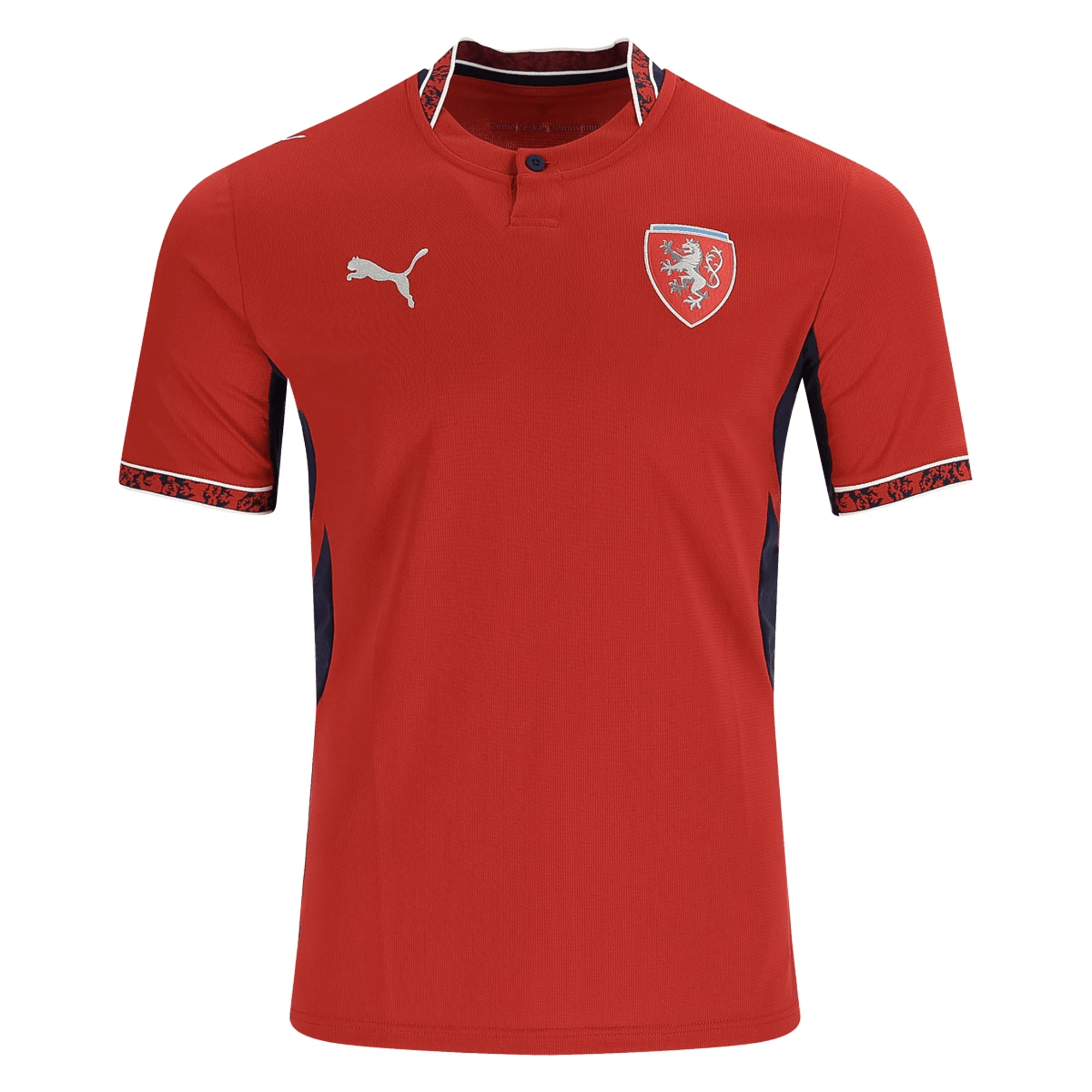 Puma Mens Czech Republic Home Stadium Jersey 2026 (Dark Cherry/Navy)