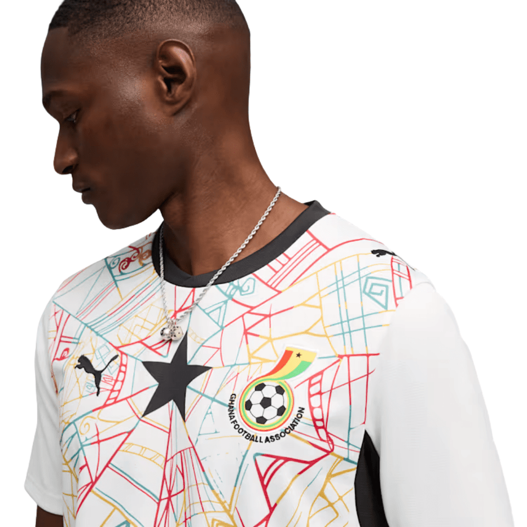 Puma Mens Ghana Home Jersey 2026 (White/Multi)