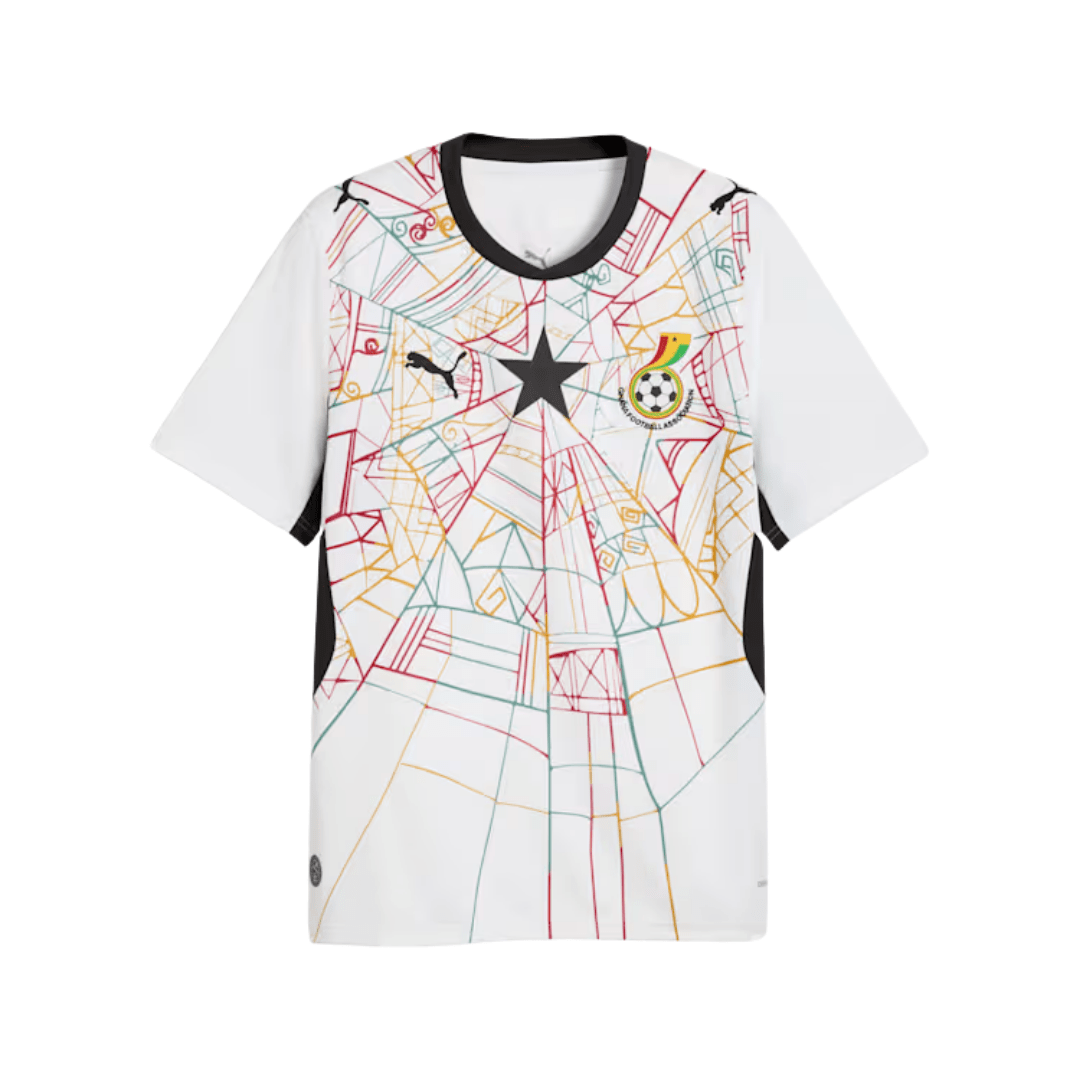 Puma Mens Ghana Home Jersey 2026 (White/Multi)