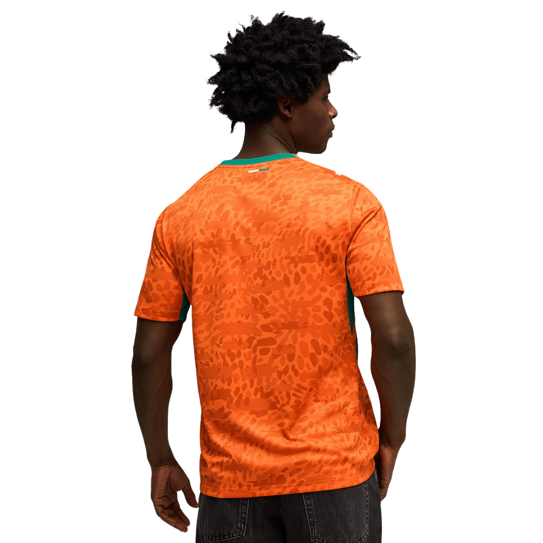 Puma Mens Ivory Coast Home Jersey 2026 (Orange/Green)