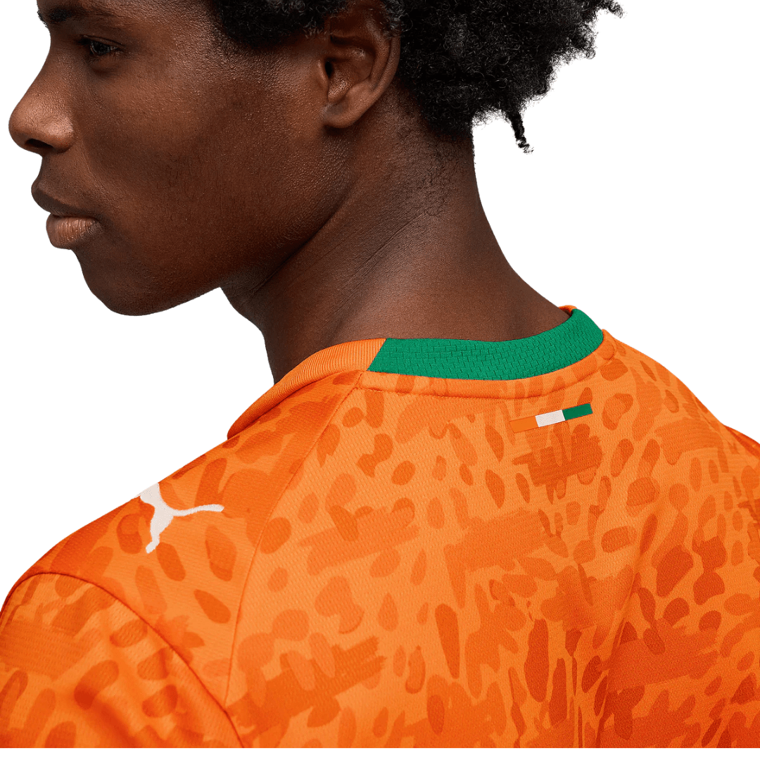 Puma Mens Ivory Coast Home Jersey 2026 (Orange/Green)