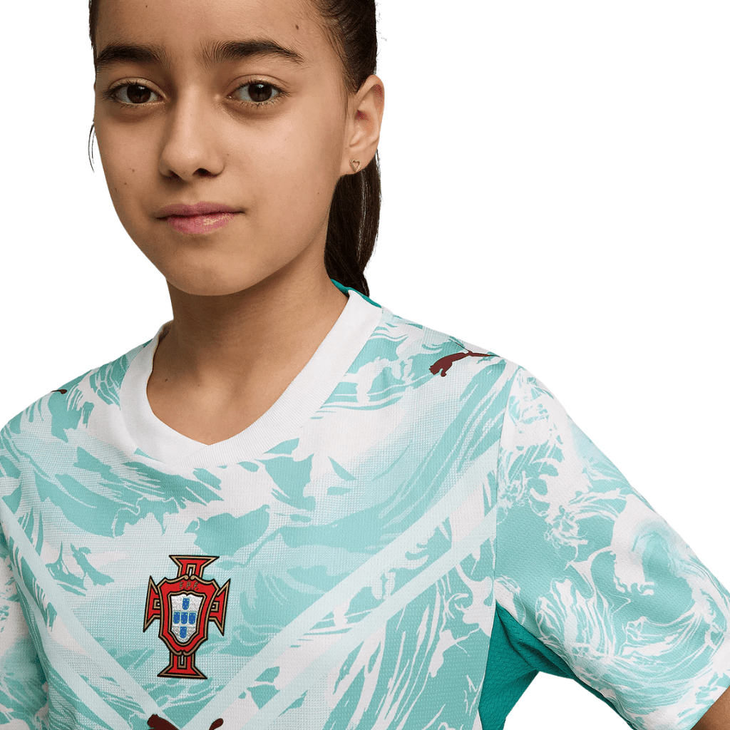Puma Youth Portugal Away Jersey 2026 (White/Green)