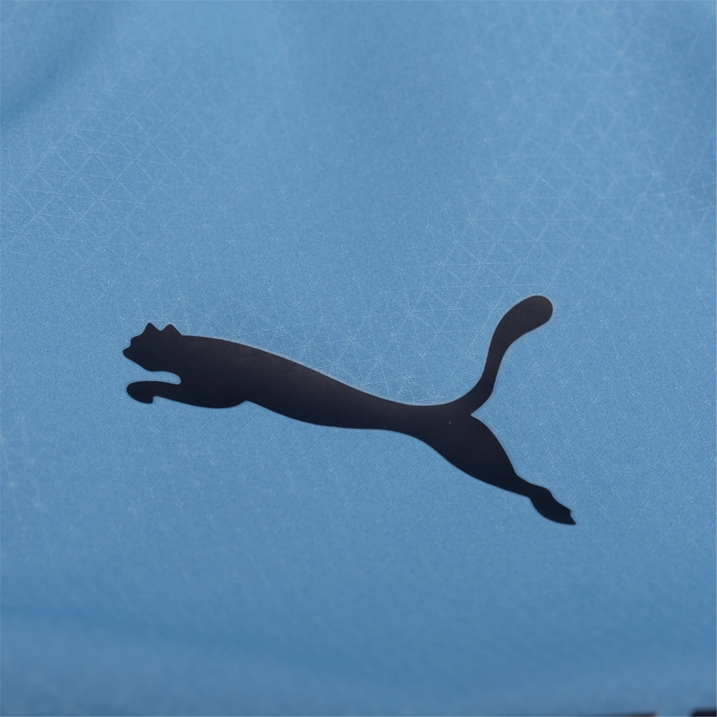 Puma Manchester City Authentic Home Jersey w/ EPL + No Room For Racism Patches 25/26 (Team Light Blue/White)