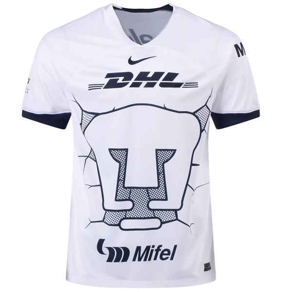 Nike Pumas UNAM Nathan Silva Home Jersey w/ Liga MX Patch 23/24 (White/Obsidian)