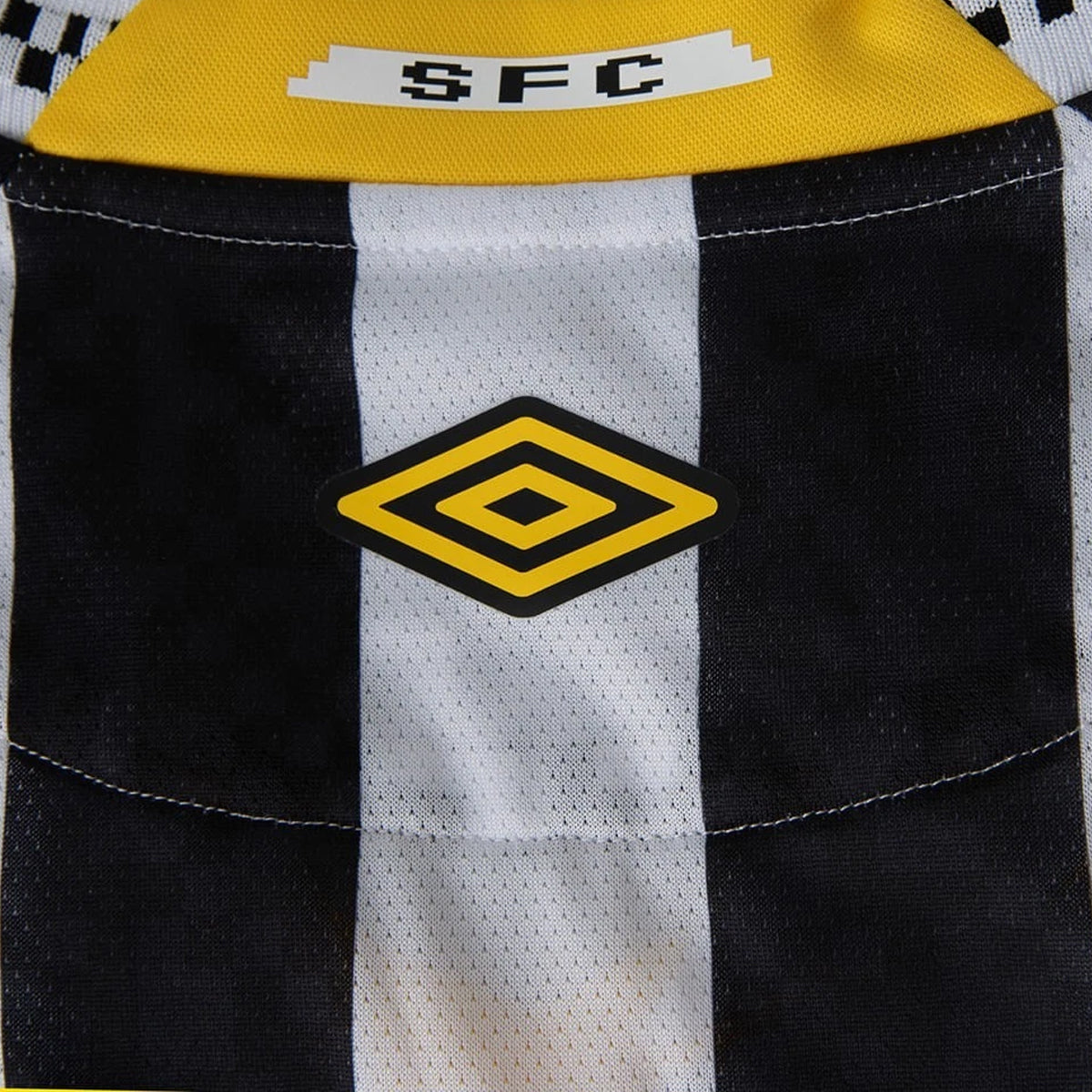Umbro Men's Santos FC Away Jersey 25/26 (Black/White)