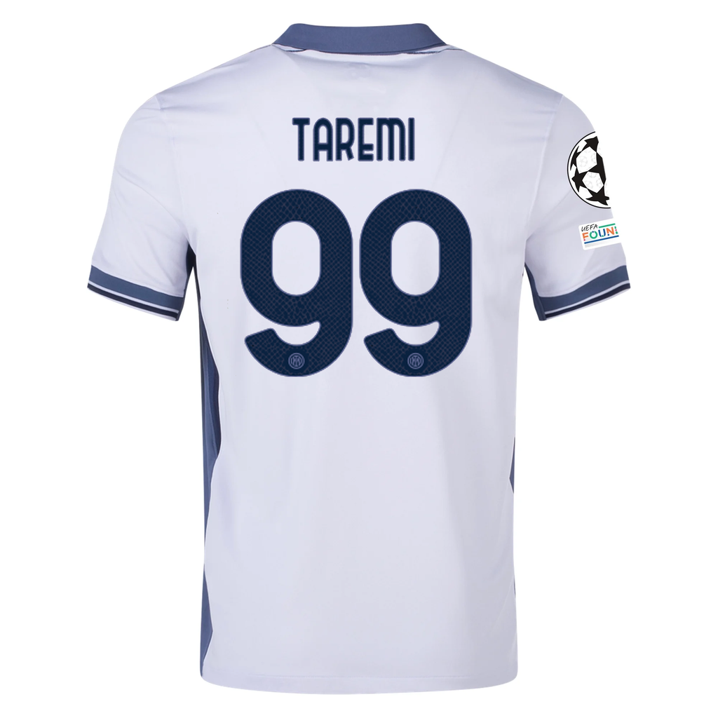 Nike Inter Milan Mehdi Taremi Away Jersey w/ Champions League + Scudetto Patch 24/25 (Summit White/Iris Whisper)