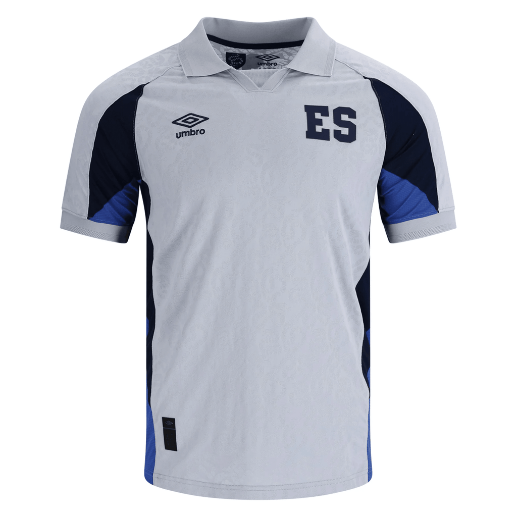 Umbro El Salvador Away Jersey 2026 (Grey/Navy)